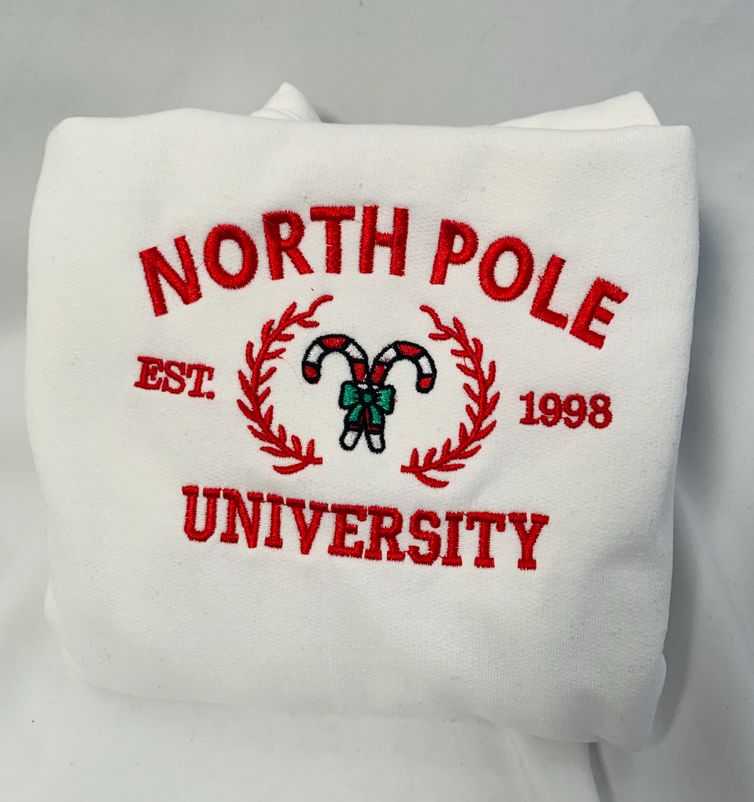 North Pole Uni Embroidered Sweatshirt