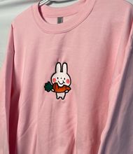 Load image into Gallery viewer, Cute Bunny Embroidered Crewneck