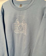 Load image into Gallery viewer, Happy Easter Spellout Embroidered Crewneck