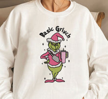 Load image into Gallery viewer, Basic Grinch Embroidered Sweatshirt
