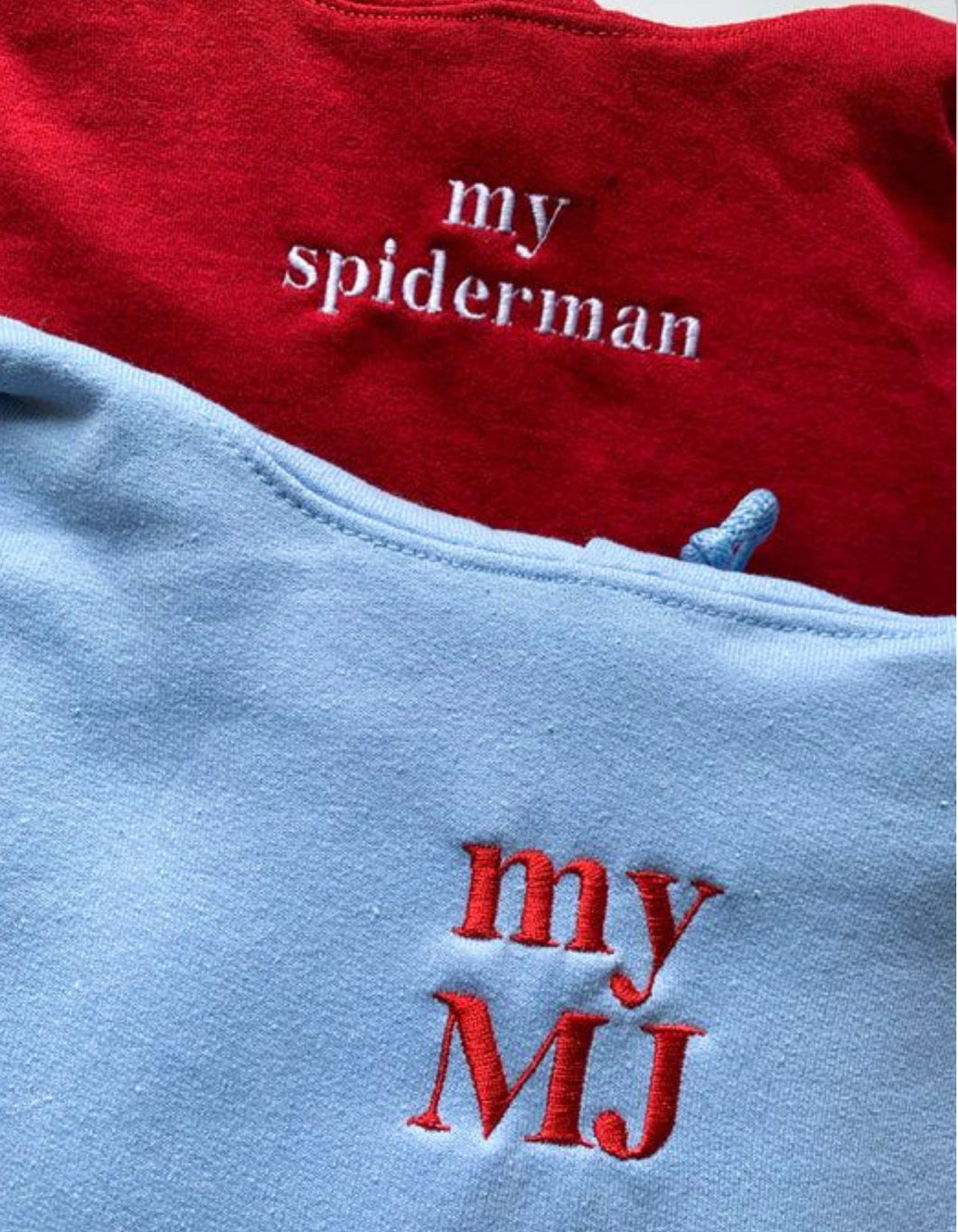 Spiderman/MJ Hoodie Embroidered Sweatshirt