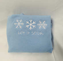 Load image into Gallery viewer, Let It Snow Embroidered Sweatshirt
