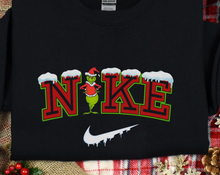 Load image into Gallery viewer, Grinch Embroidered Sweatshirt
